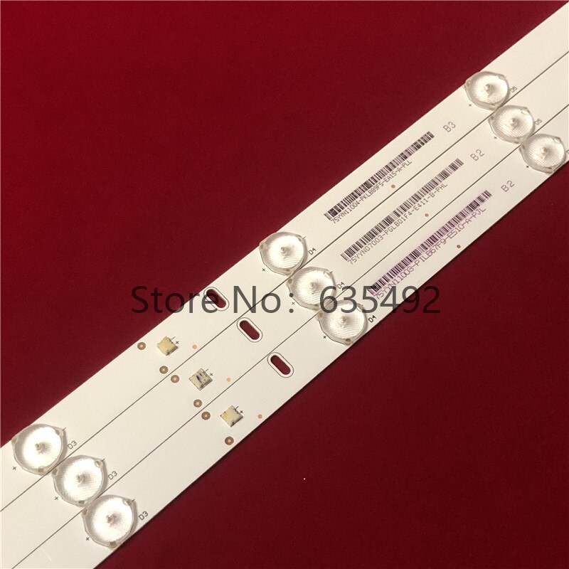 3pcs /kit 581mm LED Backlight strip 6lamp MBL-32035D306KZA-V1-115mm