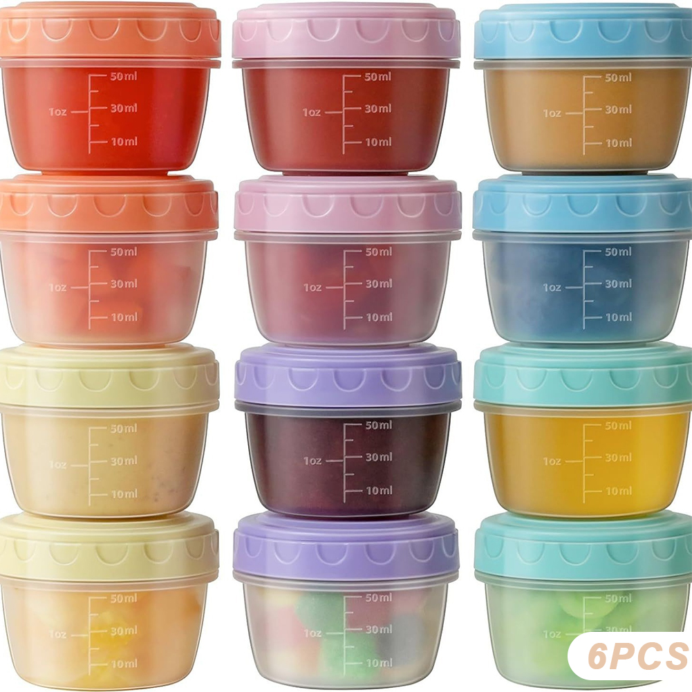 Pojemnik na sos robić sałatek wielokrotnego użytku, 60 ml (2 uncje), spożywczy PP, z pokrywkami, szczelny, idealny na kemping, wędrówki, pikniki i robić użytku na zewnątrz, dozownik sosu.: Jasno szary