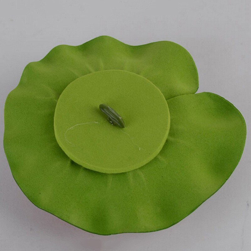 Simulación de loto de 10 Cm, decoración de paisaje acuático, lirio de agua, decoración de Acuario, flores de loto artificiales pequeñas