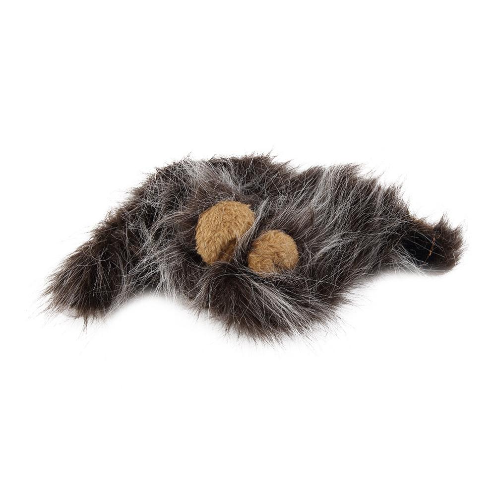 Gato de pelo de León con orejas de Melena para disfraz, bufanda de otoño e invierno, emulación de perro: dark grey