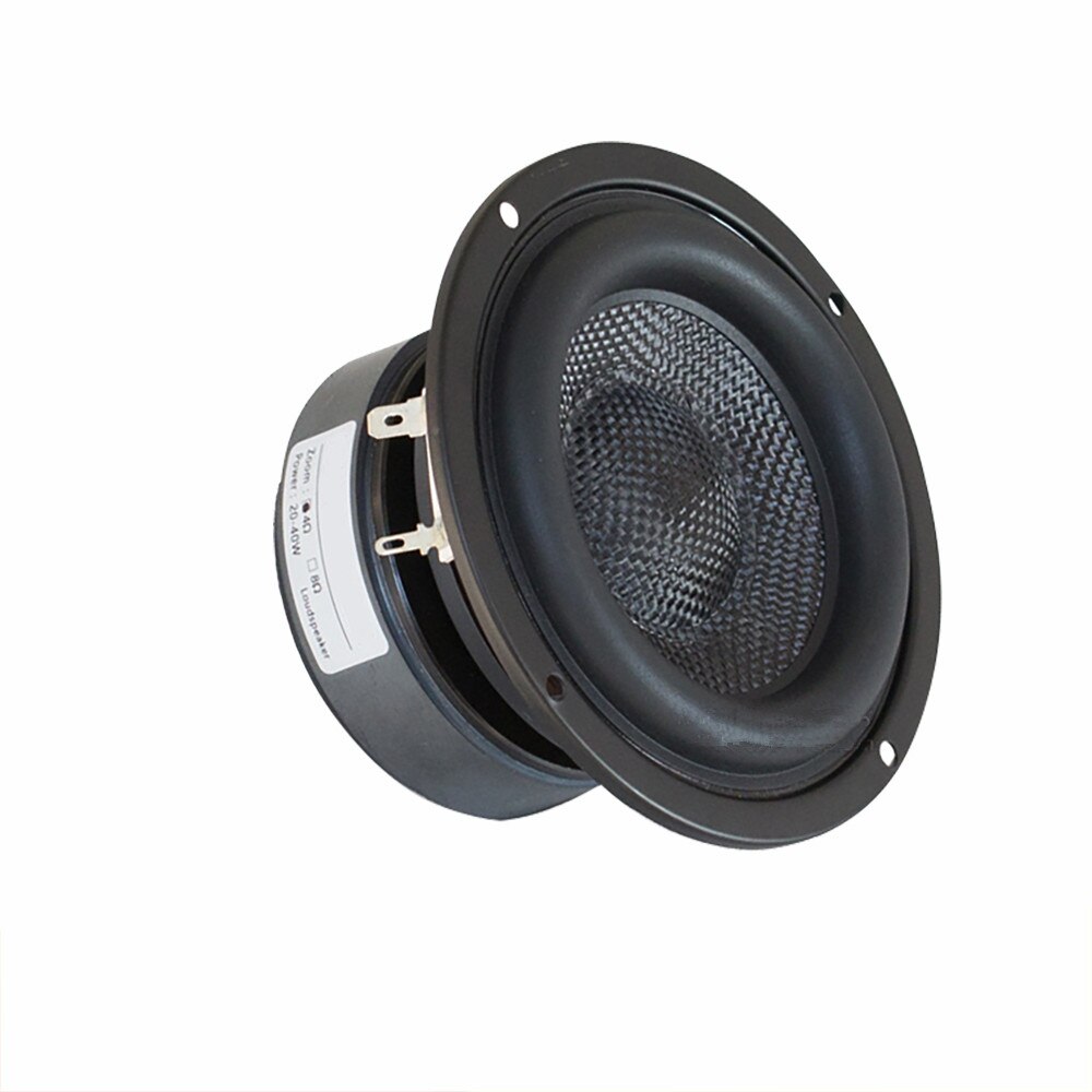 4 Inch Subwoofer Speaker Unit HIFI 4 8 Ohm Fiberglass Woven Basin Low Frequency Bass Loudspeaker Magnetic Speakers For Home