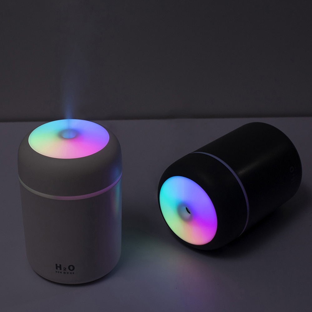 300Ml Draagbare Luchtbevochtiger Usb Ultrasone Verblinden Cup Aroma Diffuser Cool Mist Maker Luchtbevochtiger Luchtreiniger Met Romantische Licht