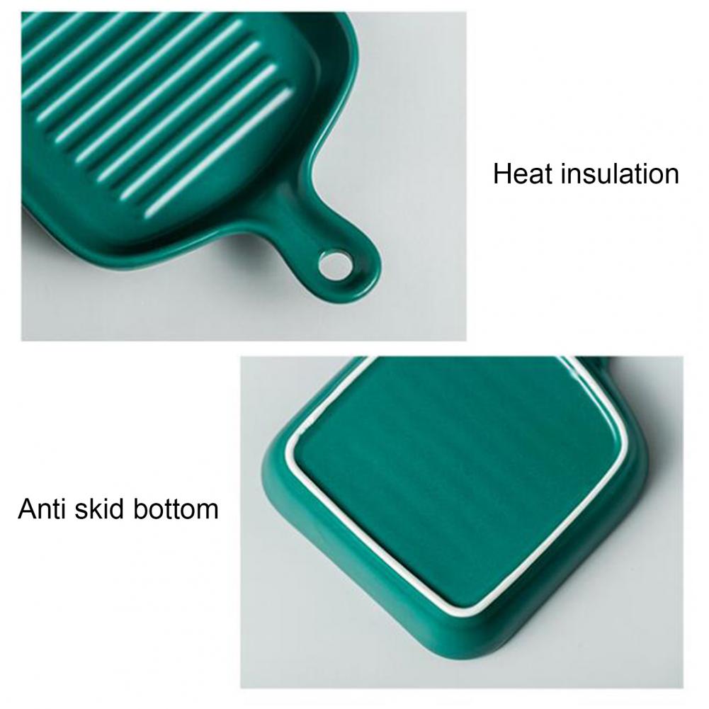 Food Plate Non-stick Heat-insulated Ceramic Kitchen Cooking Plate for Home Food Plate