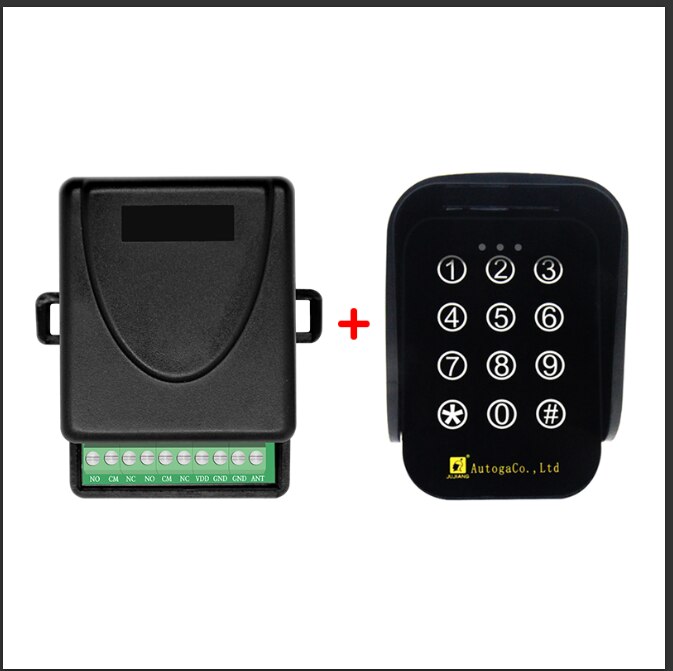 433Mhz Rolling Code Twee Kanalen Poort Automatisering Opener Toetsenbord, Draadloze Touch Numeriek Toetsenbord Voor Thuis Veiligheid Waterdicht Toetsenbord: 091 receiver