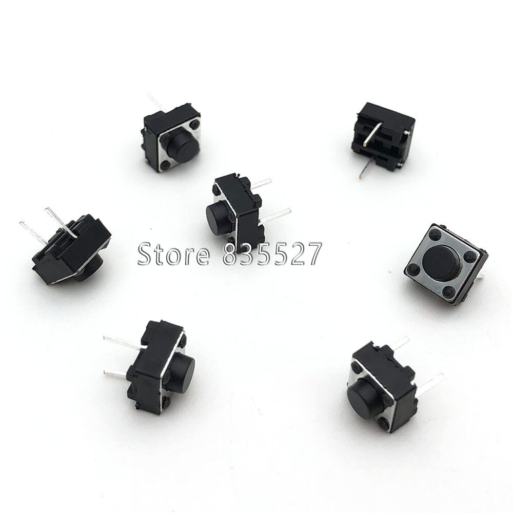 25 kinds choice , Light touch switch pack small key switch micro switch pack Push Button 6x6 12*12 2.5 3.5 4.3 side SMD DIP: 6x6x5 2p 50pcs