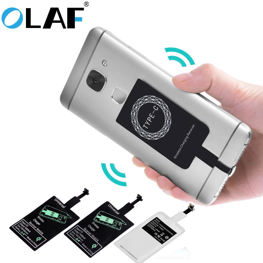 OLAF Draadloze Lader Universele Qi Draadloze Oplader Adapter Receiver module Voor iPhone X 6 7 8 Plus Samsung S7 S8 rand Note 8