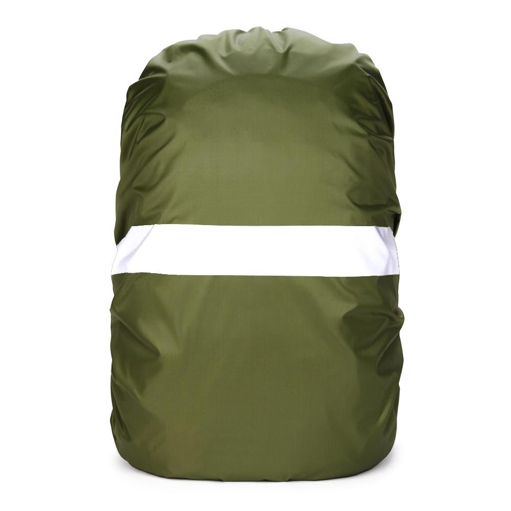 Justerbar vandtæt støvtæt rygsækpose reflekterende støvregn: Militærgrøn