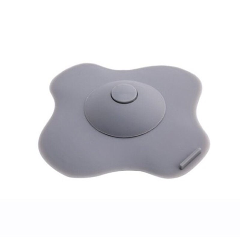 Lavabo lavello universale premere spina di scarico del filtro stuoia della copertura anti-odore di gomma spina: grigio