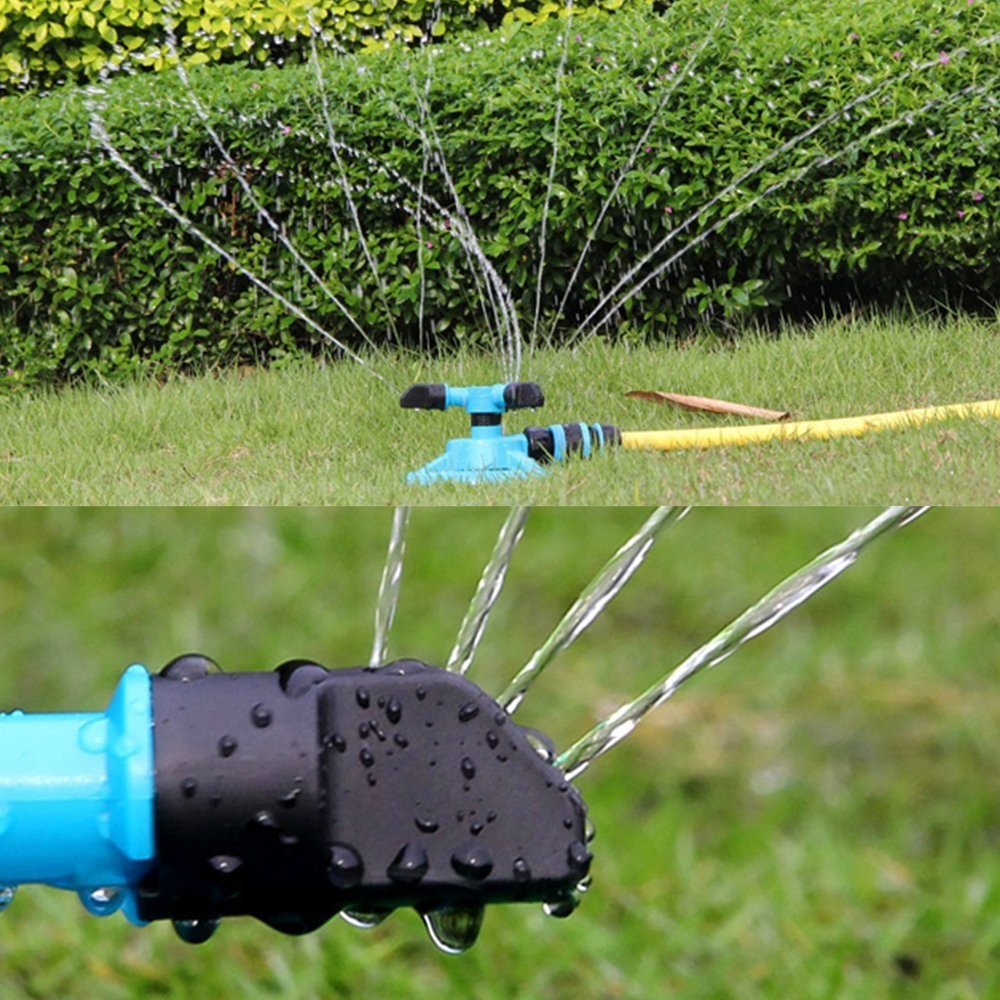 Gräsmatta sprinkler automatisk trädgård vattenspridare gräsmatta bevattning rotation 360 ° vattning gräsmatta, växter, blommor för barn att leka