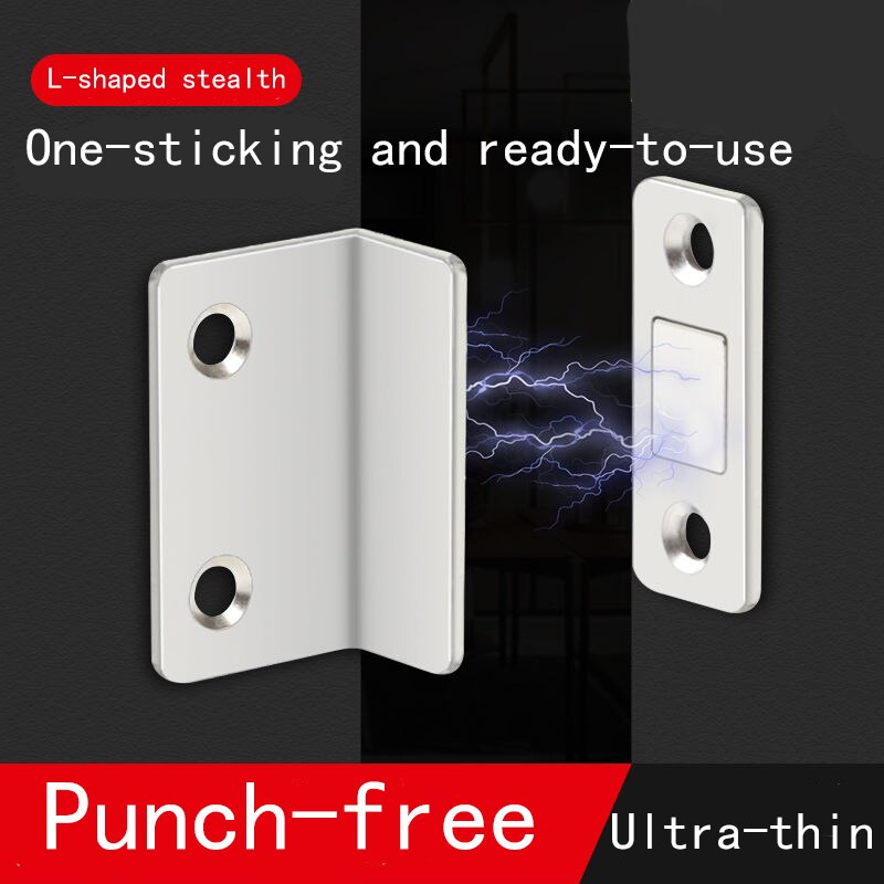 Aimant de porte coulissante de placard sans poinçon, forte aspiration magnétique