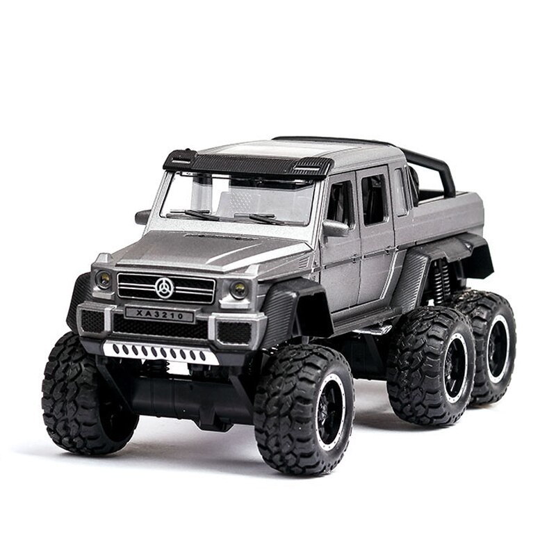 1:32 spielzeug Auto G63 F150 JEEP Metall Spielzeug Legierung Auto Spielzeug Gießt Druck Fahrzeuge Auto Modell Mit licht Sound Auto Spielzeug für Kinder # ZW: Gray