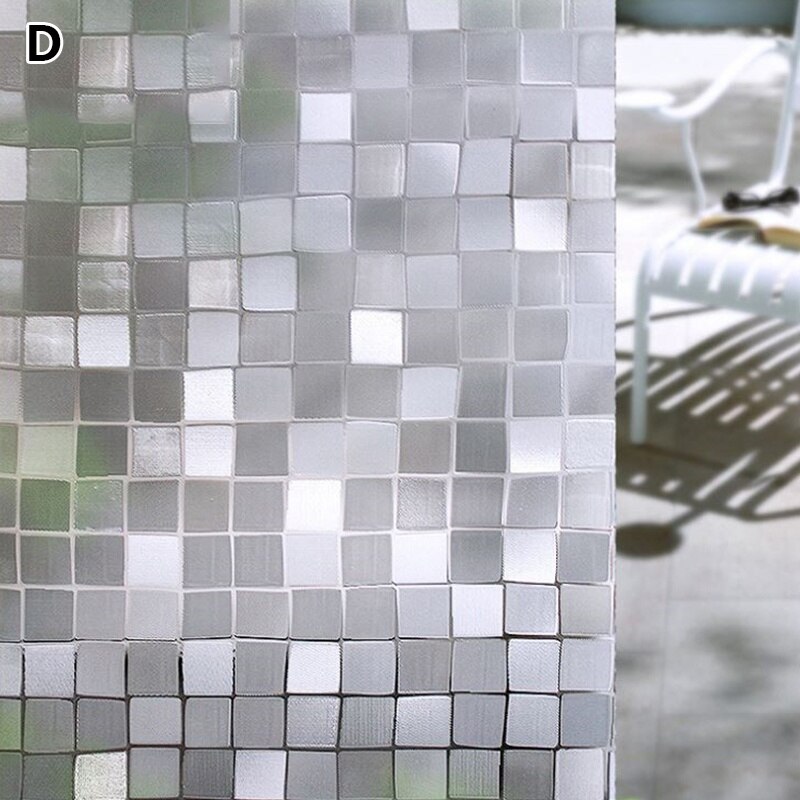 1PC Frosted PVC Glass Window Privacy Film Sticker Static Electricity Decal Door Sticker Bedroom Home Decoration: D
