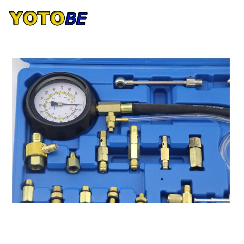 Dilwe Ensemble de testeur de pression de radiateur Kit de Testeur de