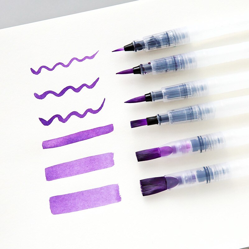 klopfen wasser stift aquarell stift sechs einstellen große kapazität lange stange wasser stift weichen anfänger feste aquarell pinsel: Ursprünglich Titel