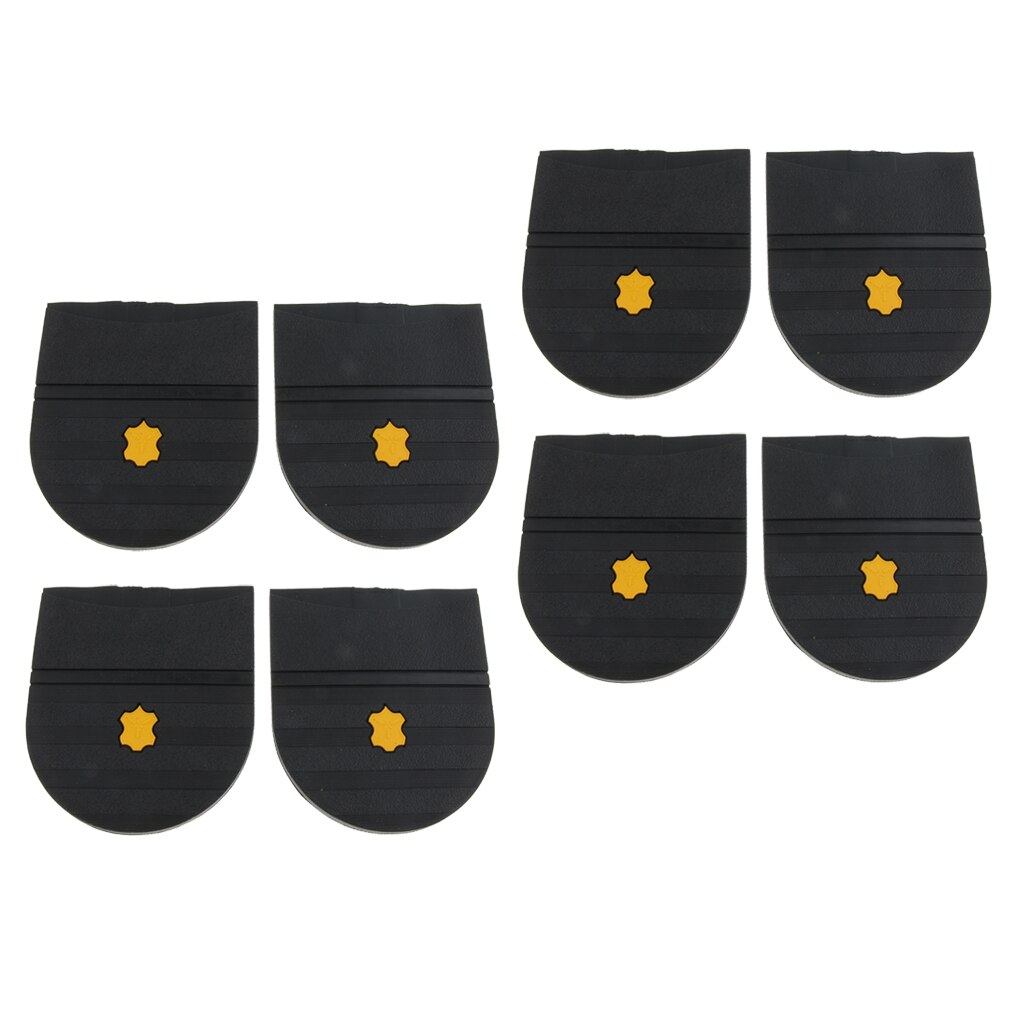 Suela antideslizante de goma para reparación de zapatos, 0,6 Cm, 4 pares