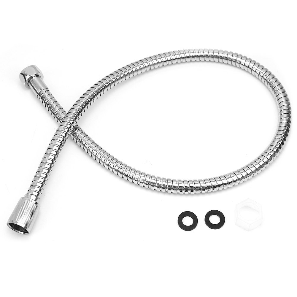 Roestvrij Staal Badkamer Vervanging Anti-Twist 1/2 "Verbinding Douche Slang Flexibele Pijp Douchekop Badkamer Water Slang 80cm