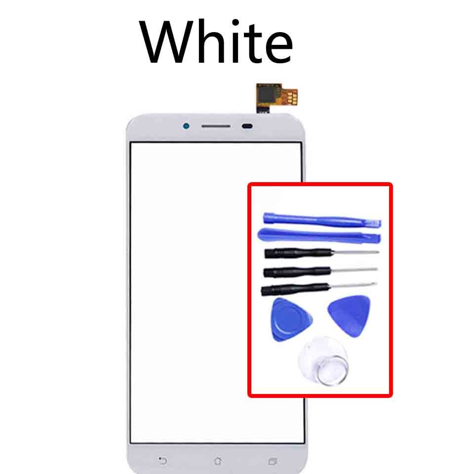 Voor Asus Zenfone 3 Max ZC553KL Touch Screen Digitizer Sensor Glass Panel Vervangende Onderdelen: White-With tool