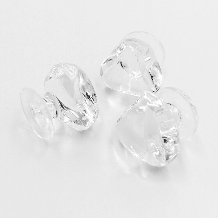 Clear Small Triangular Acrylic Plastic Knob Plexiglass Knob 10PCS