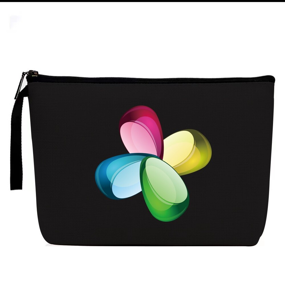 Cosmetische Tas - 3D Print Linnen - Ritsluiting - Reistoiletartikelen Organizer Pouch: 4 3D010