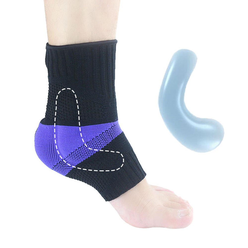 TopRunn Foot Socks Ankle Brace Compression Support Sleeve with Silicone Gel-Boosts Recovery from Joint Pain,Sprain, Heel Spur