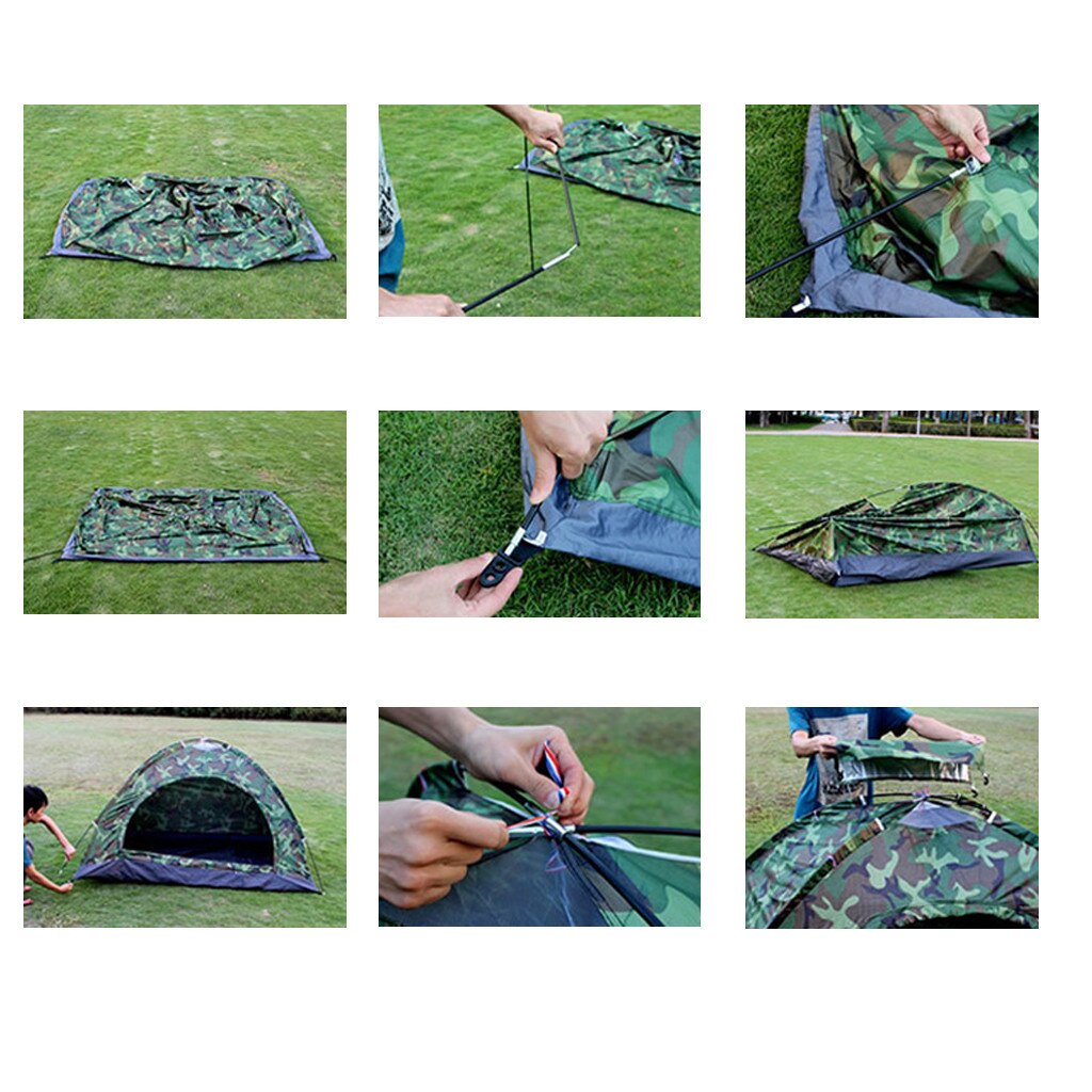 Uv-beständiges, hoch aufstellbares zelt für outdoor-aktivitäten wie camping, wandern, strand, bergsteigen, angeln und patchwork #gh