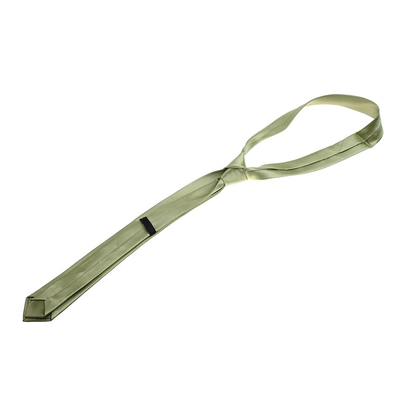 Unisex Casual Necktie Skinny Slim Narrow Neck Tie -light green