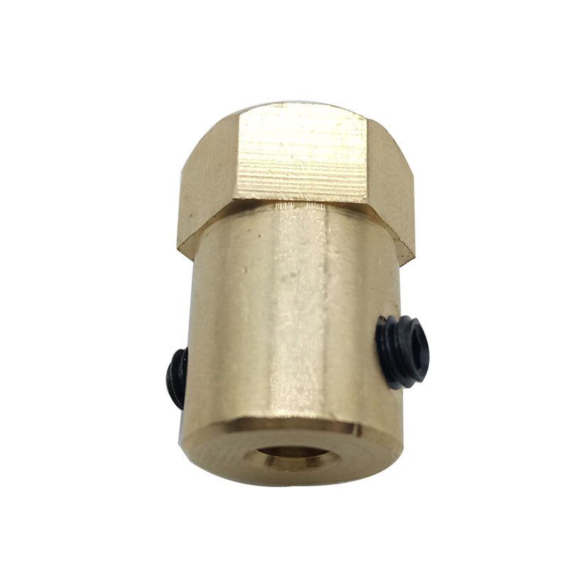 Bringsmart DC Gear Motor Coupling 3mm 4mm 6mm 8mm Inner Bore Gear Motor Hexagonal Coupling With Screw For DIY Toy Car Motor