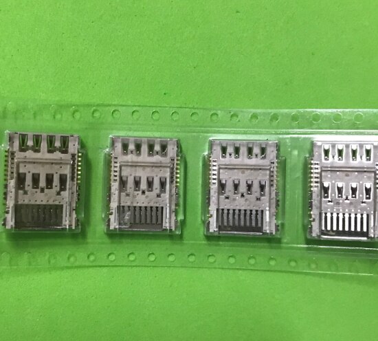 100Pcs Sim-kaartlezer Socket Connector Voor Lg G3 D855 F400 D859 D857 D728 Reparatie Vervanging Deel