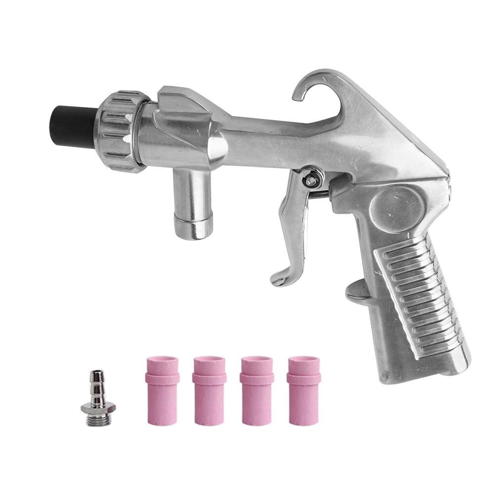 Siphon Feed Pneumatic Spray Gun Air Supply Multi-function Aluminum and Ceramics Sandblaster Sandblasting Blast Gun