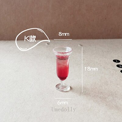 4PCS 1/12 Dollhouse Miniature Tazza di Bottiglia di Vino di Vetro Modello per OB11 BJD Casa di Bambola Giochi Di Imitazione Bambini Accessori Da Cucina Giocattolo: K 4pcs