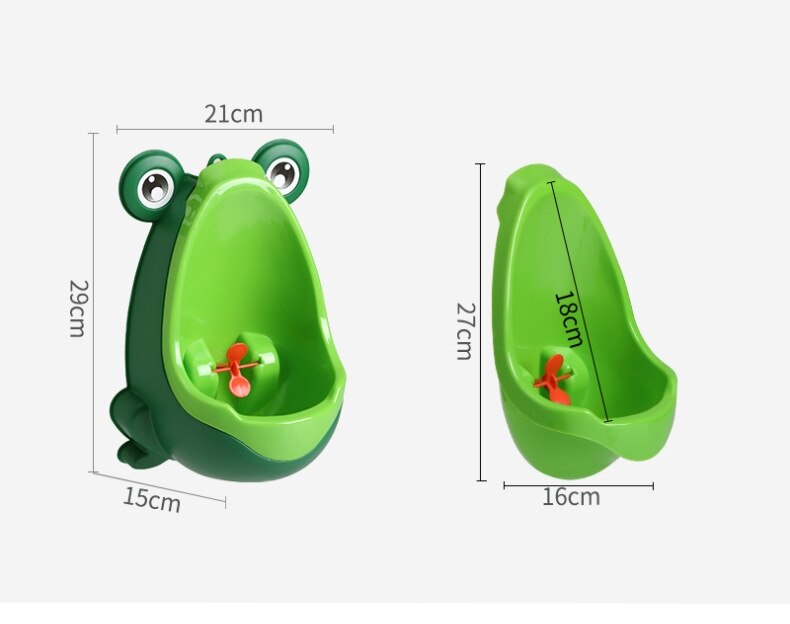 Børns urinal til drenge frø stativ toilet træning urinal potte til dreng vægmonteret potte urinal tisse baby toilet badeværelse