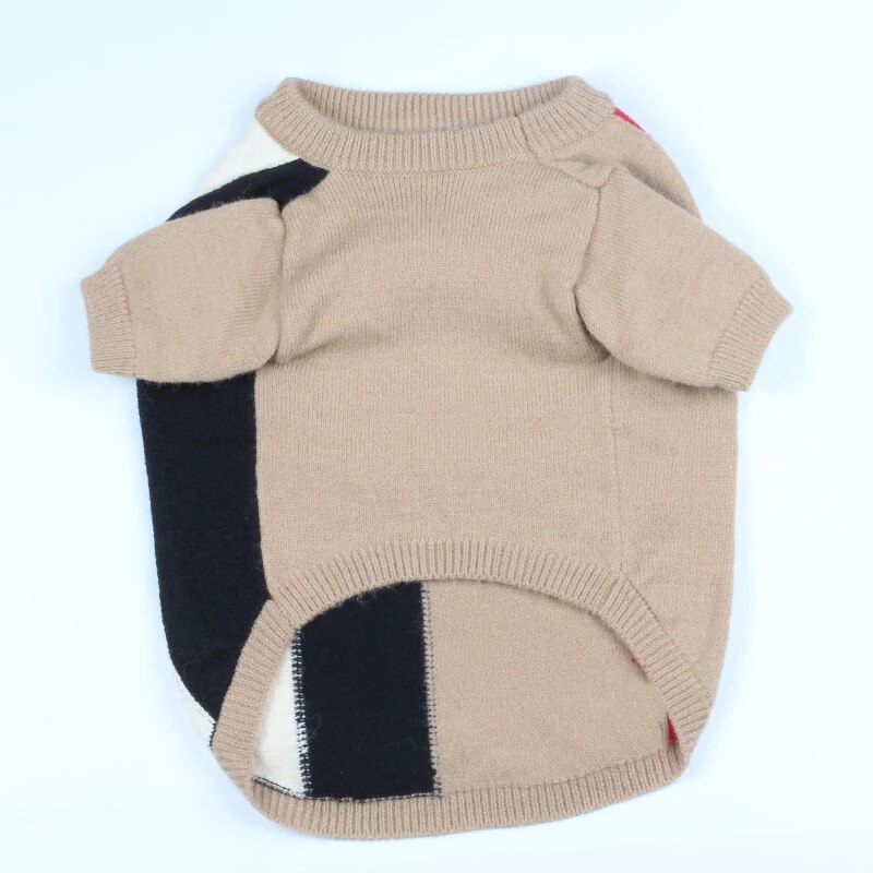 Bouledogue français hiver pull londres angleterre vêtements luxe chien manteau Teddy Chihuahua carlin chiot pull