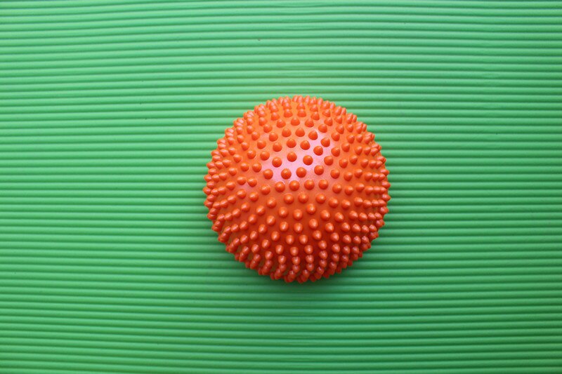 Yoga Half Ball Fysieke Fitness Apparaat Oefening balance Ball punt massage stepping stones balans pods GYM YoGa Pilat: Oranje