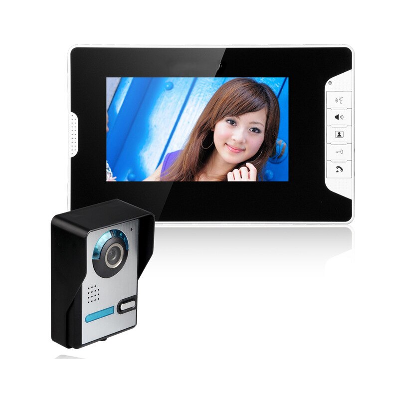 Video Deur Intercom Kit Bedraad Video Deurbel Telefoon Regendicht Call Panel Ir Camera Voor Huis Villa Building Appartement
