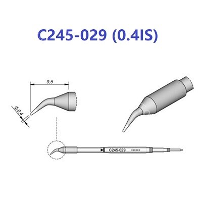 MasterXu Original for JBC C245 Tips C245-945/029/030/034/789 Soldering Iron Curve Sharp Blade Head Set T245 Handle Station A9: C245 029