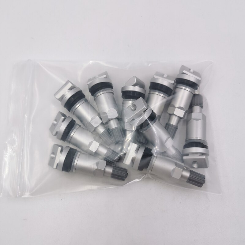 Aroham 10 Tyre Pressure Monitoring System Sensor Valve Stem Repair Kit TPMS Tire Valves for Jeep Volve Ford Alloy Tubeless Valve