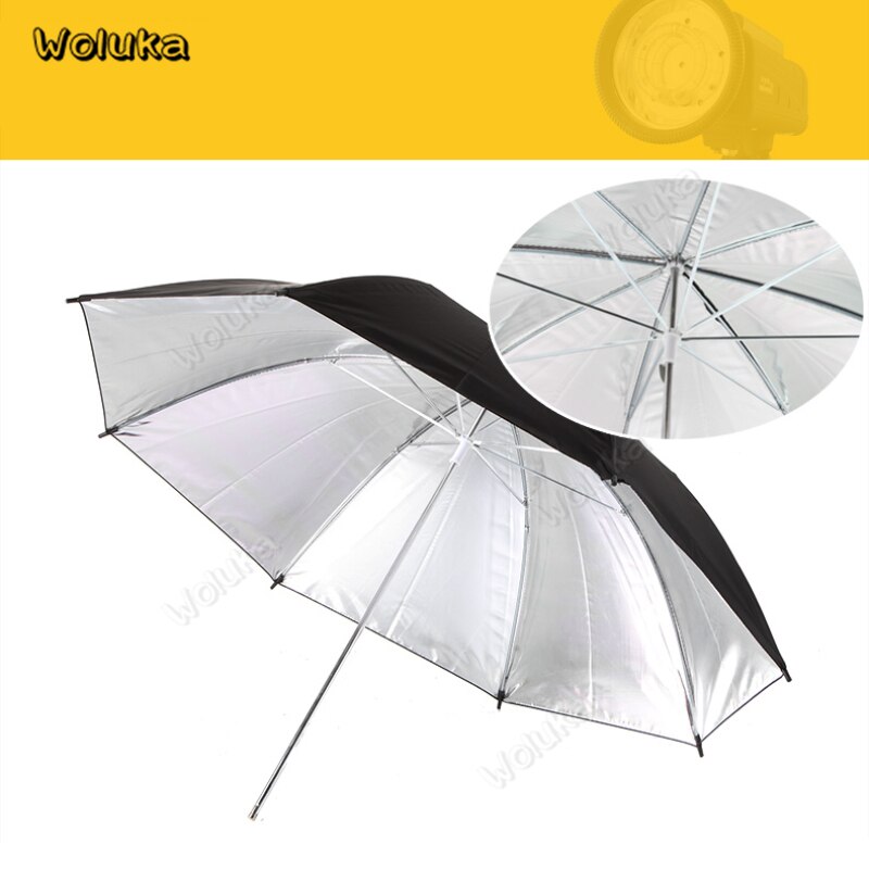 Reflective Umbrella 33 inch Oubao 83cm black silver Reflector 8 frame ribs softlight flash studio photography umbrellas CD50 T10