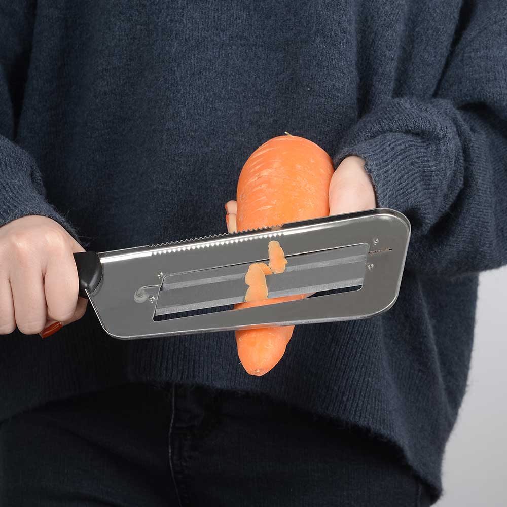 Vegetable Slicer Double 2 Slice Blade Slicing Kitchen Knife Fish Scale Cleaner Knive Cabbage Cucumber Carrot Onion Slicer Peeler