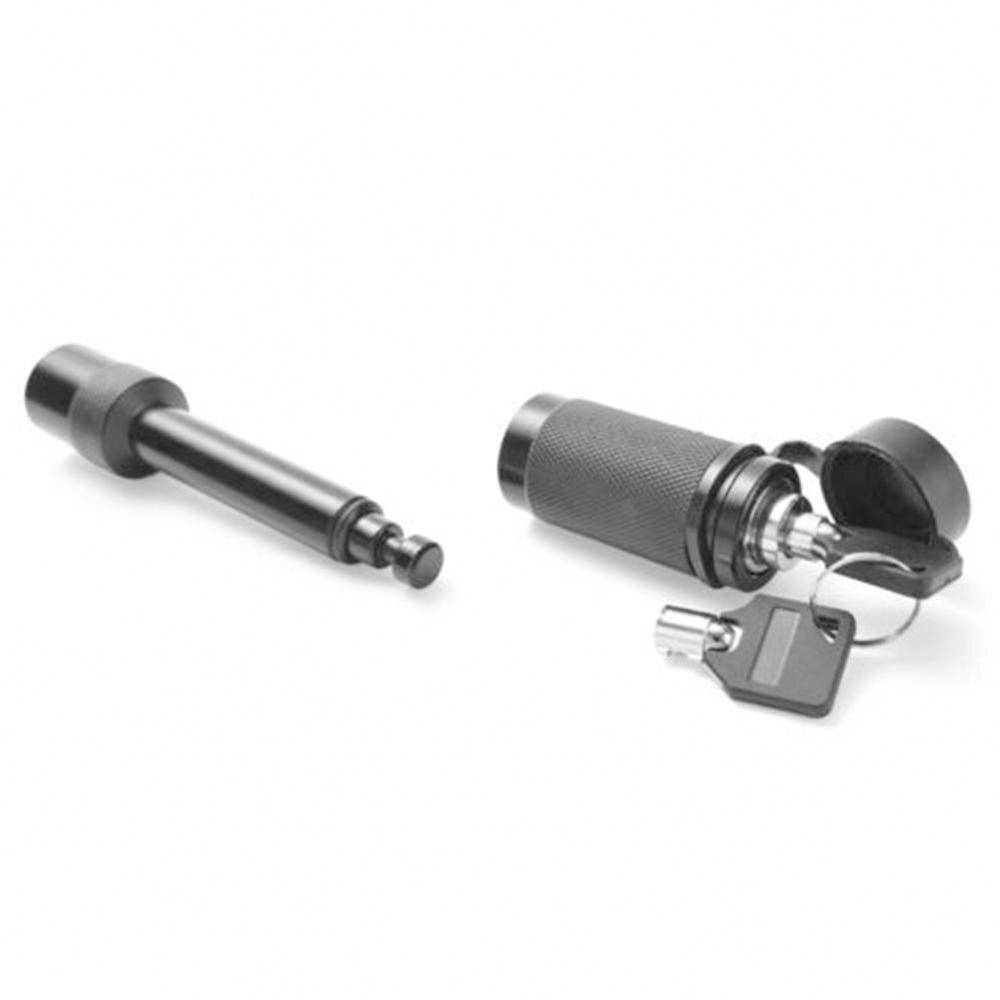 Anhængertræk lås hitch pin hitches modtager låse med nøgler, sort/sølv 2 c4 w 7