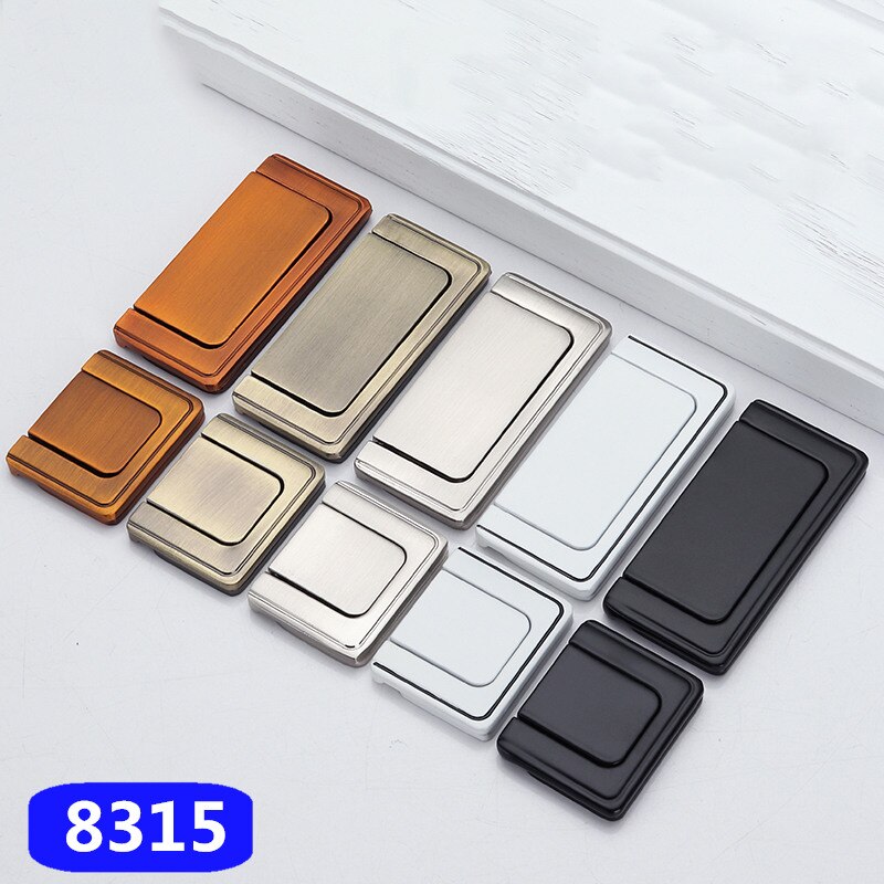 No Punching Zinc Alloy Modern Hidden Knobs Kitchen Cabinet Cupboard Door Drawer Handles Wardrobe Hidden Pulls 32mm/64mm