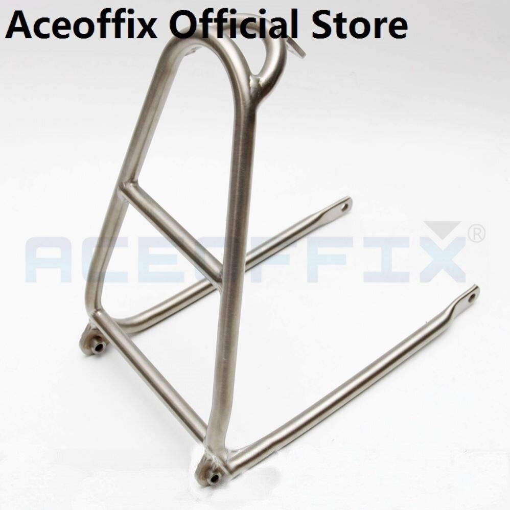 Aluminium Q Type Achter Rekken met Easywheels voor Brompton Fiets Bagagedrager voor Brompto: silver