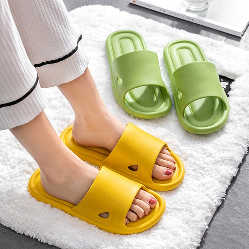 Antislip Mannen Slippers Badkamer Douche Slippers Voor Vrouwen Slides Sandalen Eva Zachte Slip Op Platte Slippers strand Zomer Schoenen