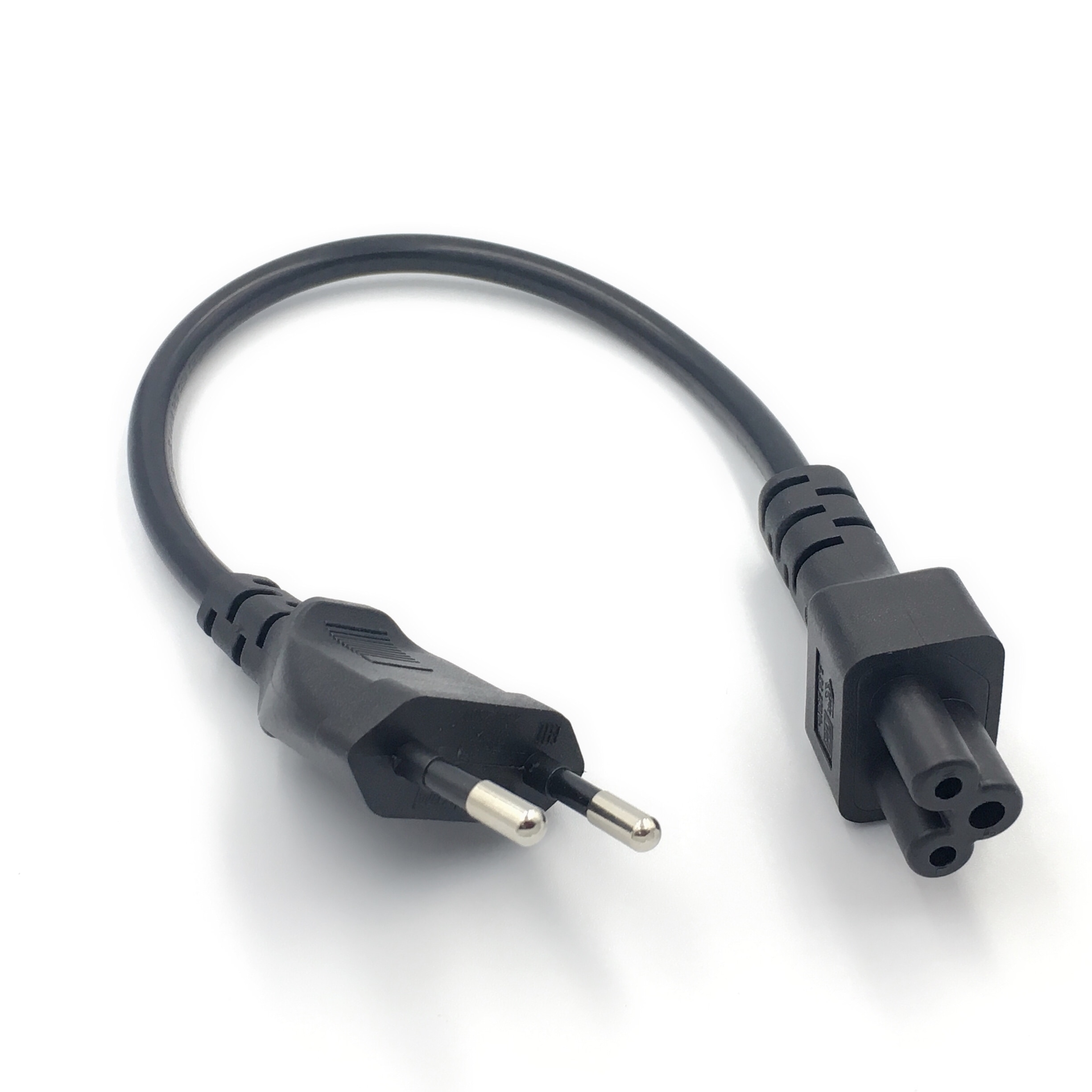 Europese 2pin Stekker iec 320 C5 Micky Adapter Kabel Voor Notebook Voeding, 1 PCS, EU Power Adapter Cord