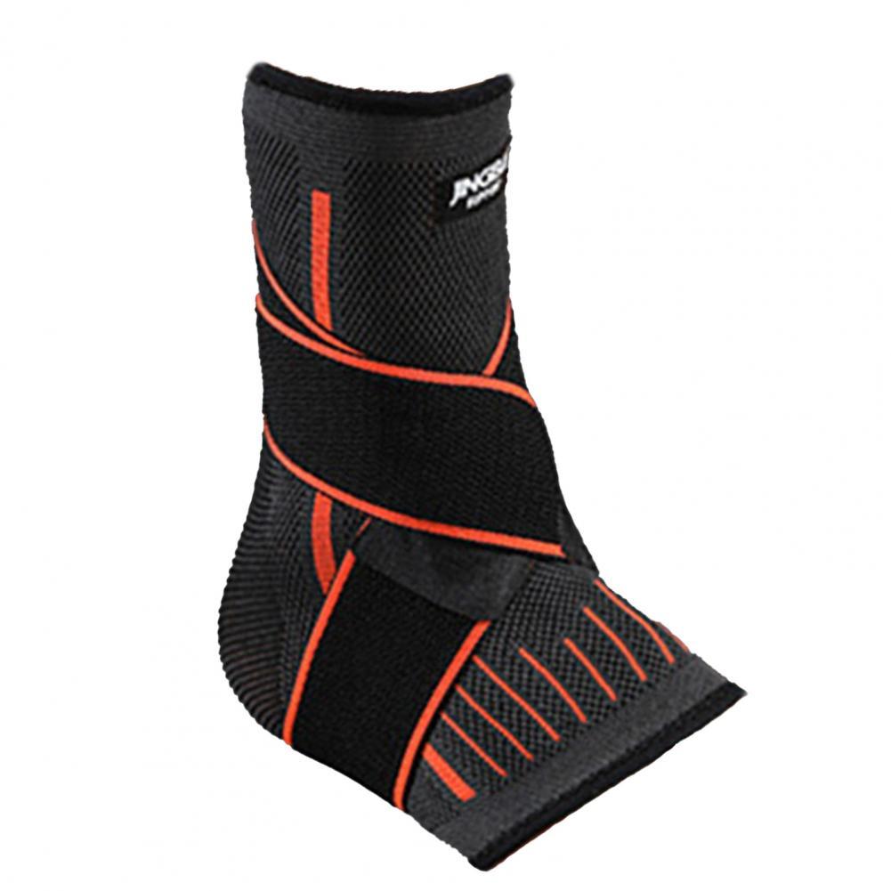 Knöchelbandage, strapazierfähige fersenstütze, rutschfest, formstabil, praktische knöchelmanschette aus Nylon: Orange / S