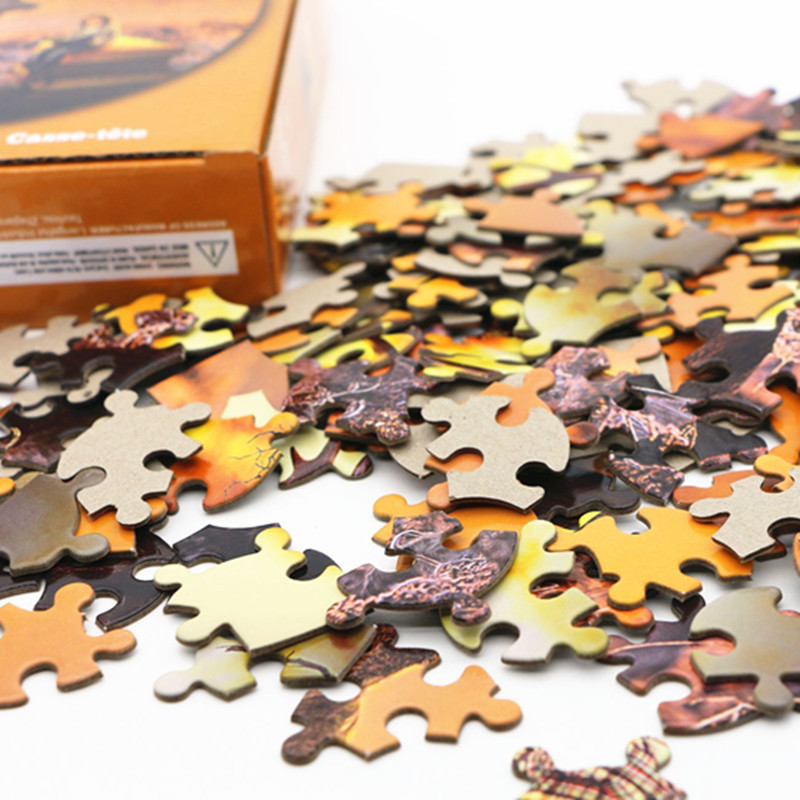 500 pièces Puzzle diverses paysages assemblage photo adultes Anti-Stress Puzzles jouets pour enfants jeux de noël