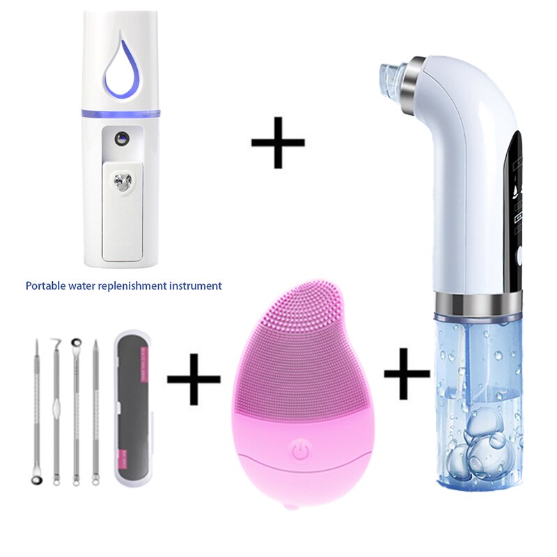 Facial Electric Small Bubble Blackhead Remover Black Dot Pimples Pore Cleaner Vacuum Machine Beauty Skin Care: Blackhead 5