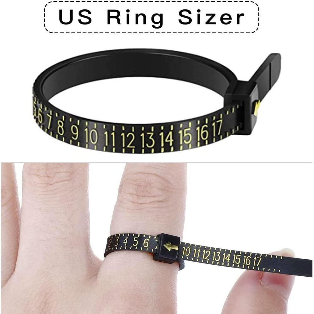 Finger Measuring Tool Ring Size Gauge Soft Ruler Ring Mouth Hand Circumference Size Number Tool Jewelry Accessory Measure Tool