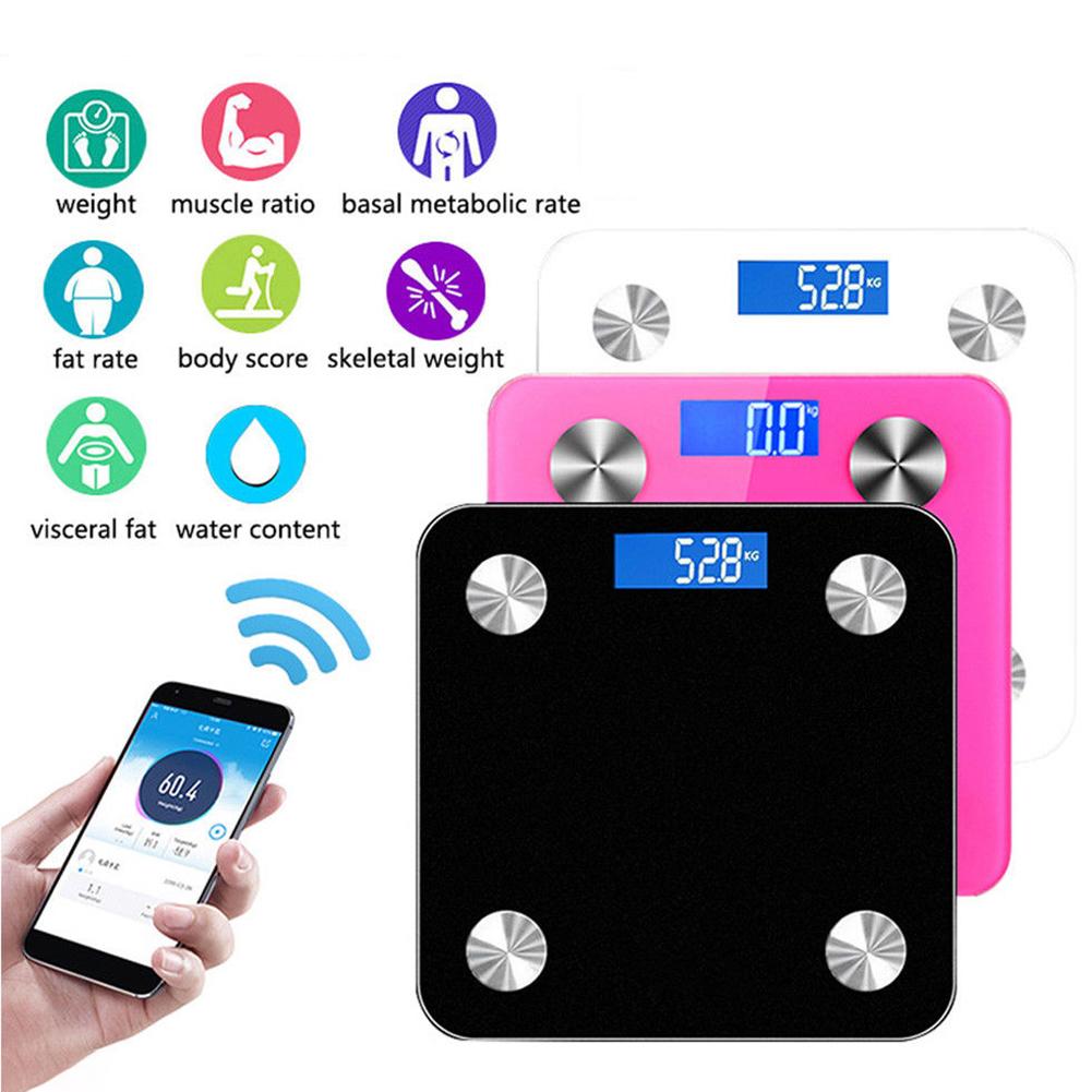 Bluetooth Body Fat Scale - Smart BMI Scale Digital Bathroom Wireless Weight Scale, Body Composition Analyzer with Smartphone App