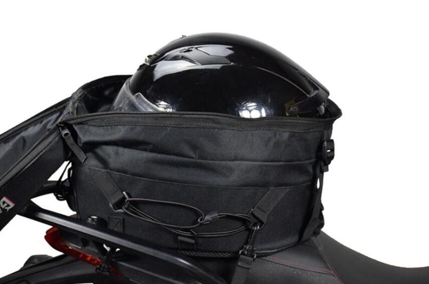 Motorcycle tail bag rear seat bag backpack knight helmet locomotive riding multi-function bag