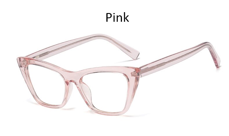Frauen gläser Platz Brille Rahmen Weiblichen Klar Optische Computer transparent brillen Einrahmer frau: Rosa
